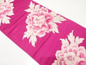 アンティーク　牡丹模様織り出し袋帯（着用可）